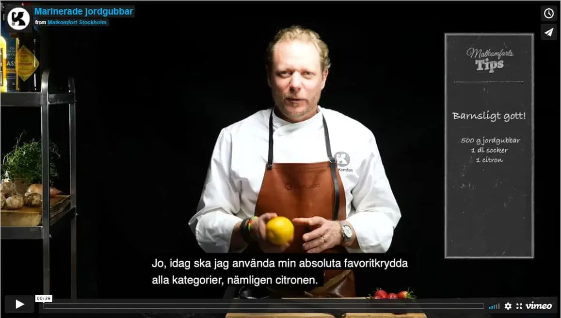 Jordgubbstips - Marinera jordgubbar