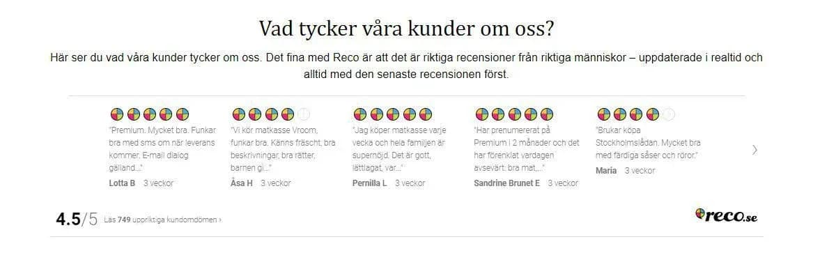rekommendationer matkassar